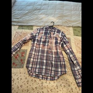 Women’s button down bleached long sleeve